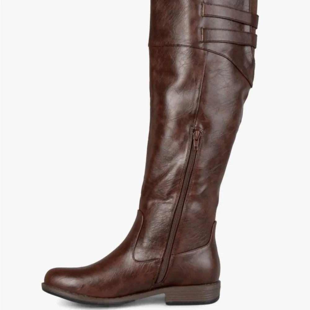 New Journee Collection Women's Tori Wide Calf Knee High Riding Boots size 9